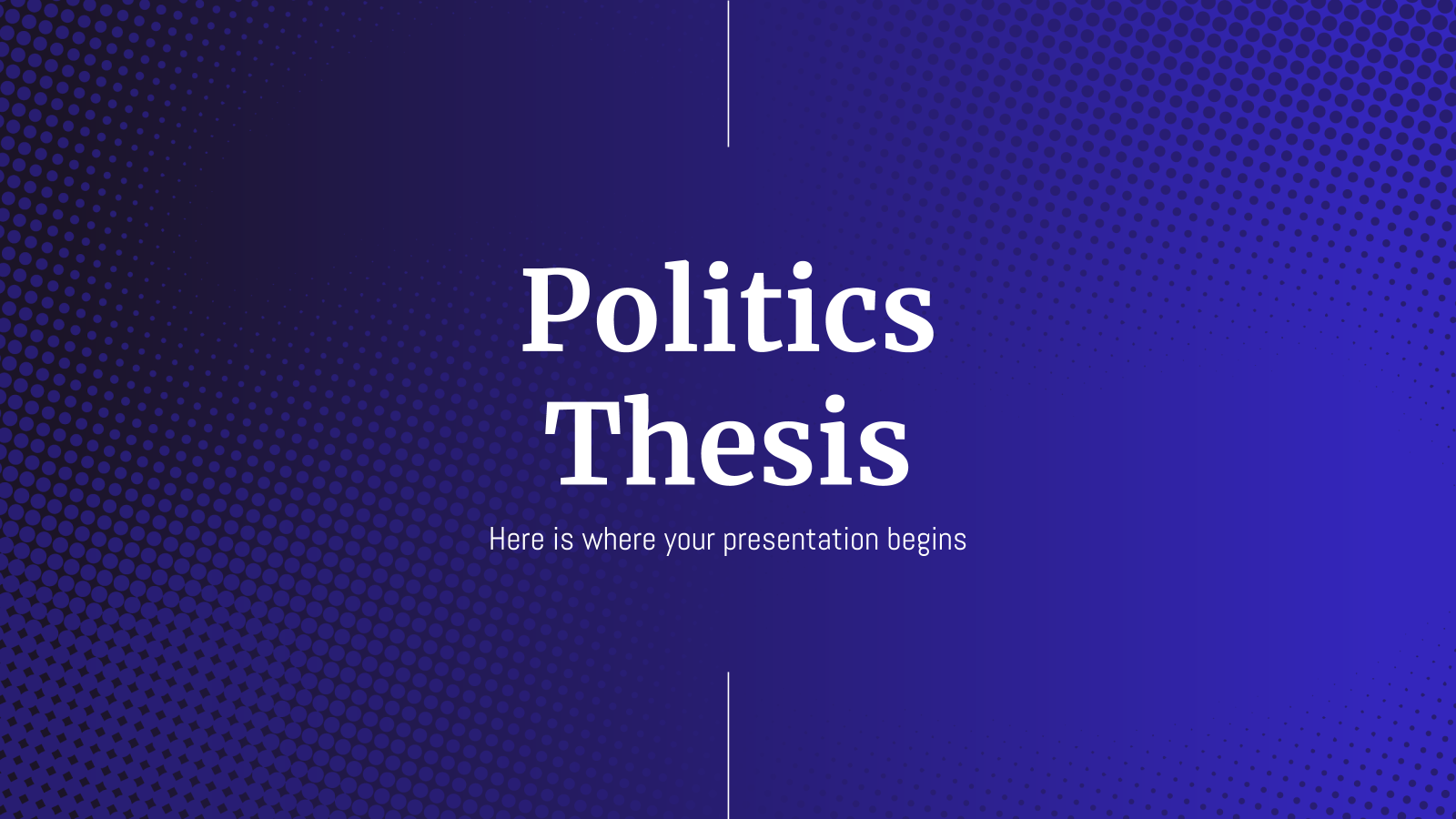 政治论文和PowerPoint模板